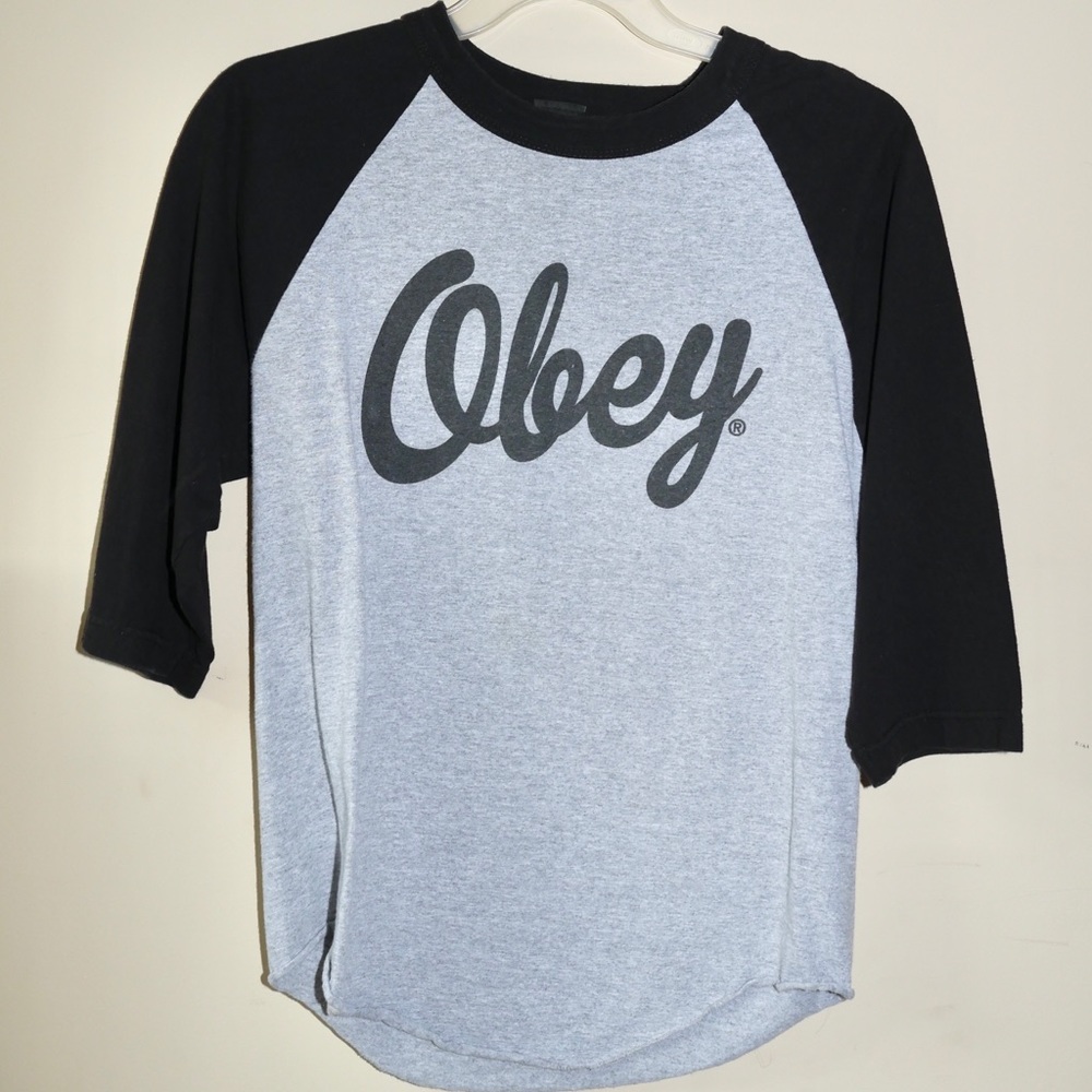 Obey baseball tee